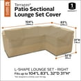 thumbnail image 5 of Classic Accessories Terrazzo Water-Resistant 104 Inch Patio Right-Facing Sectional Lounge Set Cover, 5 of 11