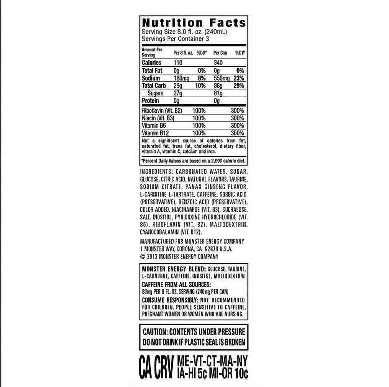 Monster Energy Mega Can Original (24oz / 12pk)