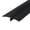 Black, variant on Outwater T-Molding 1-5/8 Inch White Flexible Polyethylene Center Barb Tee Moulding 25 Foot Coil