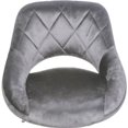 thumbnail image 4 of Juego de 6 Taburete de Bar Taburetes Altos de Cocina con Marco de Metal y Cubierta de Terciopelo, Altura de Asiento Ajustable Giratorio en 360° Gris claro esquí esquí Gafas de esquí, 4 of 5