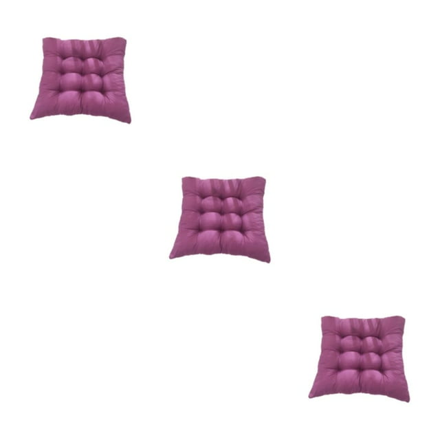 Langgg Coussin Imperméable pour Extérieur Respirant Tissu Polyester Perle Remplissage avec Perle Remplissage pour Libérer la Pression Assise Violet 3Set