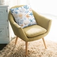 thumbnail image 2 of Throw Pillow Covers 16x16 Inch, Blue Coastal Coral Decorative Pillow Cases for Couch Sofa Bed, Ocean Starfish Shell Marine Life Cotton Linen Square Home Decor Pillowcases with Hidden Zipper, 2 of 7
