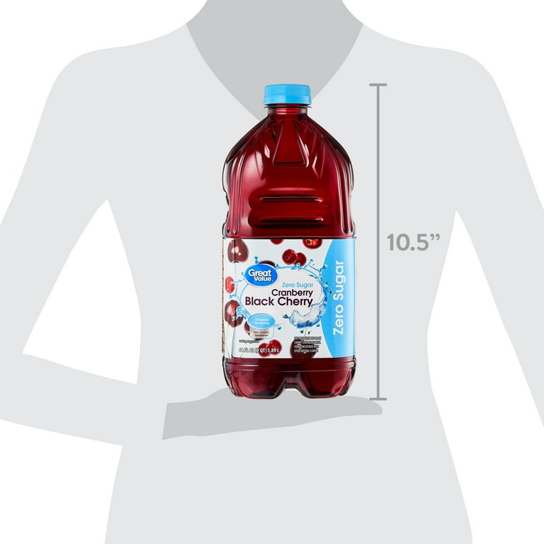 Great Value Cranberry Black Cherry Juice Cocktail 64 fl oz with