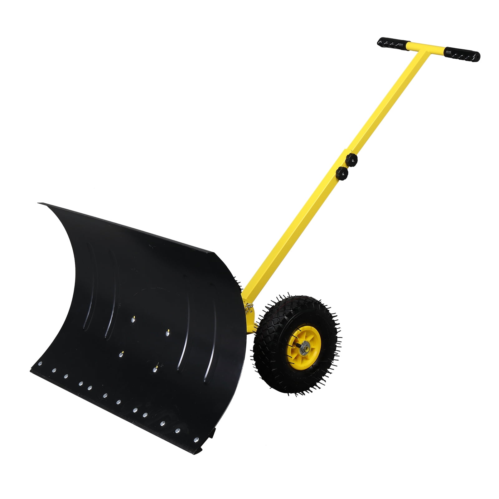 Tenozek HumanPowered Snow Plow with TShape Handle, Snow Pusher with