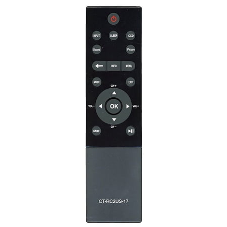 New CT-RC2US-17 Remote Control for TOSHIBA Smart LED HDTV TV 55L621U 43L621U