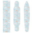 thumbnail image 4 of 33"x9" Skateboard Grip Tape Protector Sheets Nonslip Protection Griptape Sheet for Outdoor Sports Cute Clouds and Hearts Pattern, 4 of 7