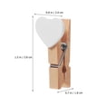 thumbnail image 3 of KAKOWELY 20pcs Wooden Photo Clips Mini Clothespins Memo Note Clips Crafts Party Decorations,1.5X"X0.79"X0.71", 3 of 4