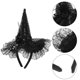 thumbnail image 3 of Boys Hat Performance Hat Mini Witch Hats Halloween Hat Feather Party Witch Hat, 3 of 3