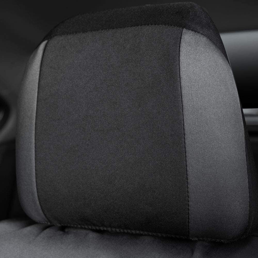 Motor Trend Black Cloth Car Seat Covers for Front Seats – Premium Bucket Seat  Covers, Made for Vehicles