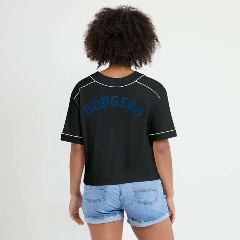 Women's Fanatics Black Los Angeles Dodgers Oversized Champ