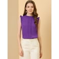 thumbnail image 2 of Blusa elegante Sin mangas Allegra K Vintage de la Década de 1950 para Mujer Morado L, 2 of 6