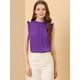 thumbnail image 2 of Blusa elegante Sin mangas Allegra K Vintage de la Década de 1950 para Mujer Morado L, 2 of 6