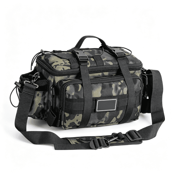 BESTSKY Fishing Tackle Bags with 3600 Tackle Tray-Fishing Tackle Storage Bags for Saltwater Or Freshwater Fishing Gear-Padded Shoulder Strap-Tackle Box Bag Fishing Bag(Green)