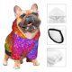 thumbnail image 3 of Fotbe Colorful Glitter Sudadera con Estampado para Perros Pequeños – Suéter con Capucha para Mascotas, Tela Suave de Forro Polar con Bolsillo-X-Large, 3 of 7