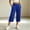 Blue, variant on JOANKDMI Cropped Sweatpants for Women High Waisted Capri Pants Wide Leg Lounge Trousers with Pockets Athletic Loose Fit Casual Activewear for Yoga Workout and Gym