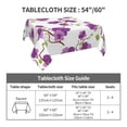 thumbnail image 3 of Zufioo Orchids Flowers Print Square Decorative Tablecloth, Wrinkle-resistant, Waterproof and Oil-resistant Tablecloth Coffee Table Cloth, Suitable for Restaurants-54"x54", 3 of 8