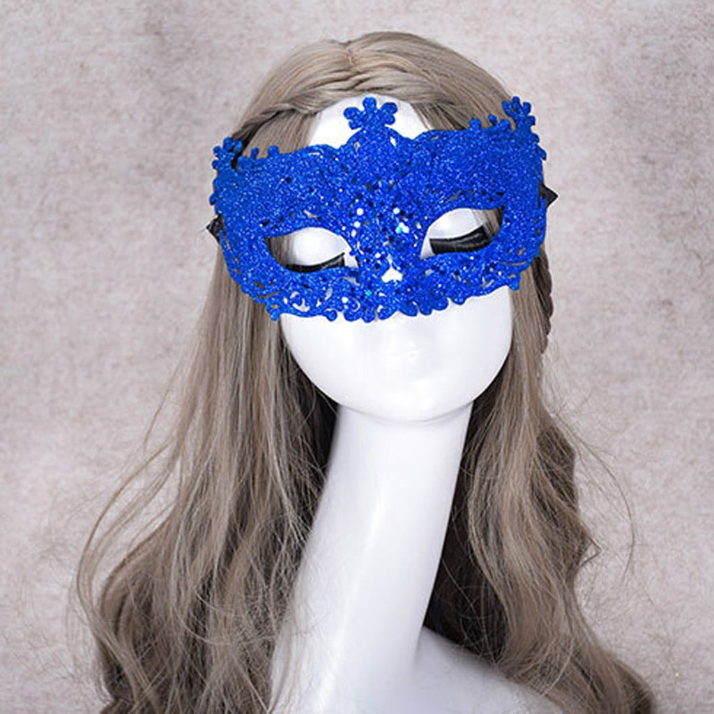 Clearance Carnival Mask Venetian Masquerade Masks Mardi Party Costume Festival Party Sale-Blue - Walmart.com