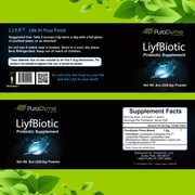 PuraDyme LiyfBiotic Probiotic Powder, Digestive Supplement for Adults (8oz)