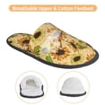 thumbnail image 3 of Fotbe Sunflowers Pattern Women's Fuzzy Slippers Plush Slippers Fluffy Winter House Shoes Indoor and Outdoor-Medium, 3 of 8