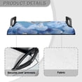 thumbnail image 4 of Xoenoiee Butterfly Blue Floral Print Golf Cart Seat Covers for Summer, Soft Microfiber Golf Cart Seat Blanket, Golf Cart Seat Towel for Club Car 2-Person Seats, 4 of 5