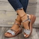 thumbnail image 5 of Sandalias de cuña con punta abierta y hebilla de verano Sandalias de plataforma para mujer Wmkox8yii  ytu9582, 5 of 9