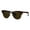 red brown, variant on Womens Wood Grain Half Horn Rim 90s Mod Sunglasses Dark Grey Black