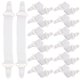 thumbnail image 3 of 16 piezas de sábana ajustable correas de sábana elástica clips de sábana de servicio pesado para sujetar cubiertas de colchón de chapa blancos, 3 of 6