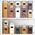 thumbnail image 5 of Airtight Food Storage Containers Set, Vtopmart 32pcs Plastic Kitchen and Pantry Organization Canisters, Black, 5 of 5