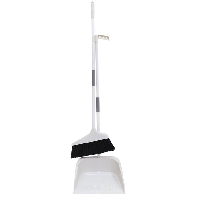 CUITING Blue Heavy Duty Broom and Dustpan Set for Home Office Garage Patio