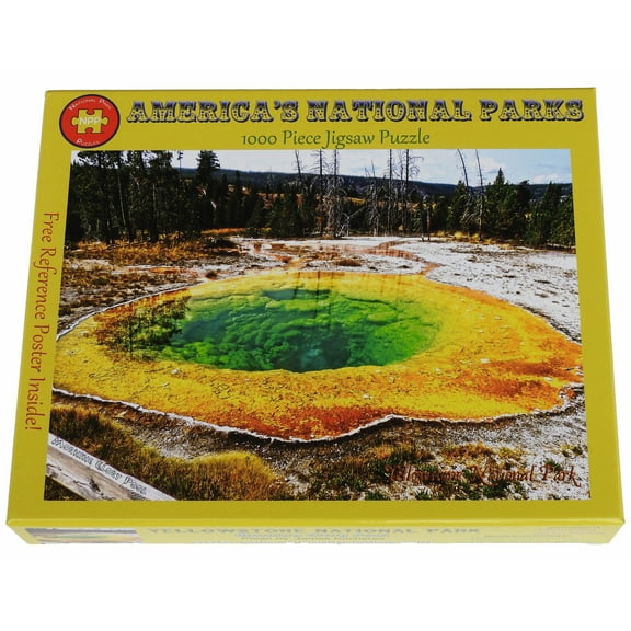National Park Puzzles Yellowstone National Park Morning Glory Pool 1000 Piece Jigsaw Puzzle
