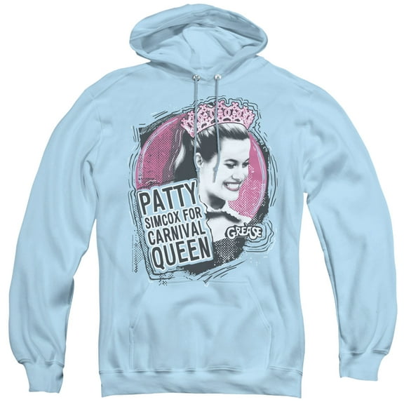 Grease Carnival Queen Adult Pullover Hoodie Sweatshirt Light Blue