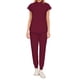 thumbnail image 3 of Uniforme de Enfermería Yuyangstore con Bolsillos para Mujeres Vino Tinto L, 3 of 7