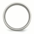 thumbnail image 2 of Titanium 14k Yellow Inlay Flat 6mm Polished Band Ring 10 Size, 2 of 6