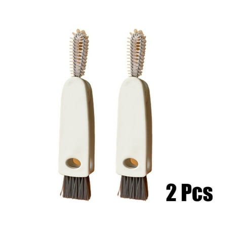 

2PCS 3in1 Bottle Cap Detail Brush Cleaner Bottle Brush Cup Cover-Lid Cleaning