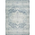 thumbnail image 2 of Hauteloom Mauro Living Room, Bedroom Machine Washable Area Rug - Traditional - Powder Blue, Ivory, Slate Gray - 7'6" x 9'5", 2 of 7