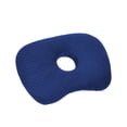 thumbnail image 3 of Almohada para dormir con orificio para las orejas, lavable, cómoda, ergonómica, suave, con orejas perforadas. azul oscuro, 3 of 7