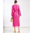 thumbnail image 4 of Pink Sequin Wrap Midi Dress, 4 of 6