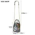 thumbnail image 3 of DIXRUYEE Cross Body Fashion Shoulder Waist Purse Bags Flower Crown Feline Pocket Handbags, 3 of 7
