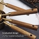 thumbnail image 3 of 1 juego de tazas medidoras de líquidos y de secado de acero inoxidable, pulidas en oro, para cocinar y hornear, 3 of 5
