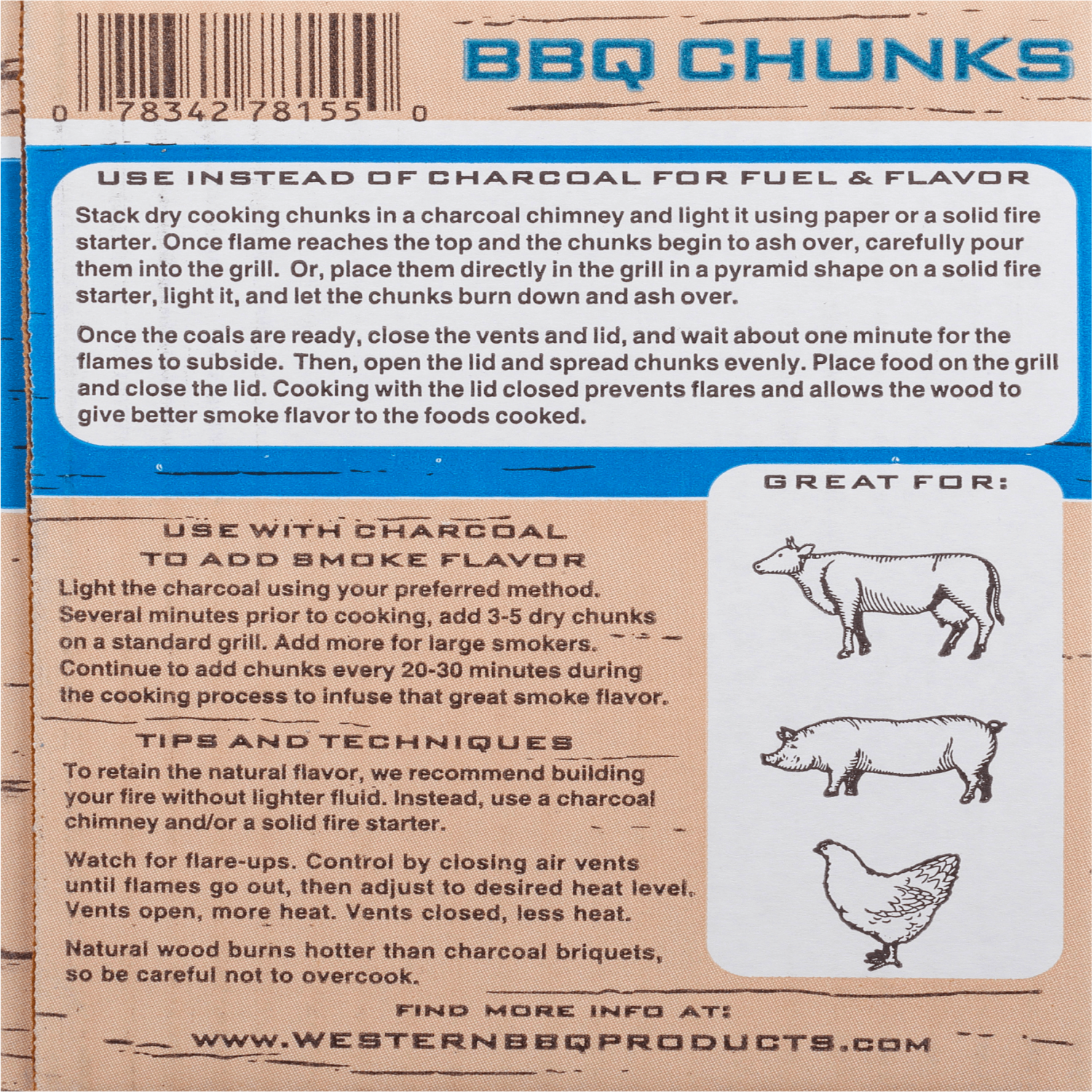 Western Premium BBQ Hickory Cooking Chunks photo 6