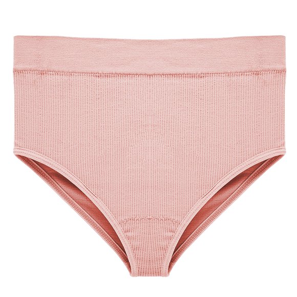 Gubotare Cheeky Underwear for Women Women's Seamless Hipster Underwear No Show Panties Soft Stretch Bikini Underwears (Pink,XL)