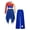 Royal Blue, variant on Girls Liturgical Worship Praise Dance Dress Metallic Color Block Overlays Tunics with Wide Leg Pants White 10