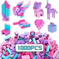 thumbnail image 1 of Juego de ladrillos de construcción Reenwee Classic Colors, 1000 unidades, para niños, 1 of 5