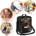 thumbnail image 5 of Honeii Playful Baby Hippo Splash Print Insulated Lunch Bag, Reusable Lunch Box for Adult, Leakproof Cooler Bag for Work Office Travel Picnic, 5 of 7
