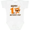 thumbnail image 3 of Inktastic Happy First Mothers Day with Tiger Boys or Girls Baby Bodysuit, 3 of 5