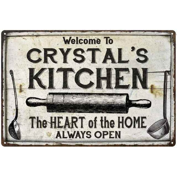 Crystal S Kitchen Farmhouse Sign 8 X 12 High Gloss Metal 208120033105 Walmart Com Walmart Com
