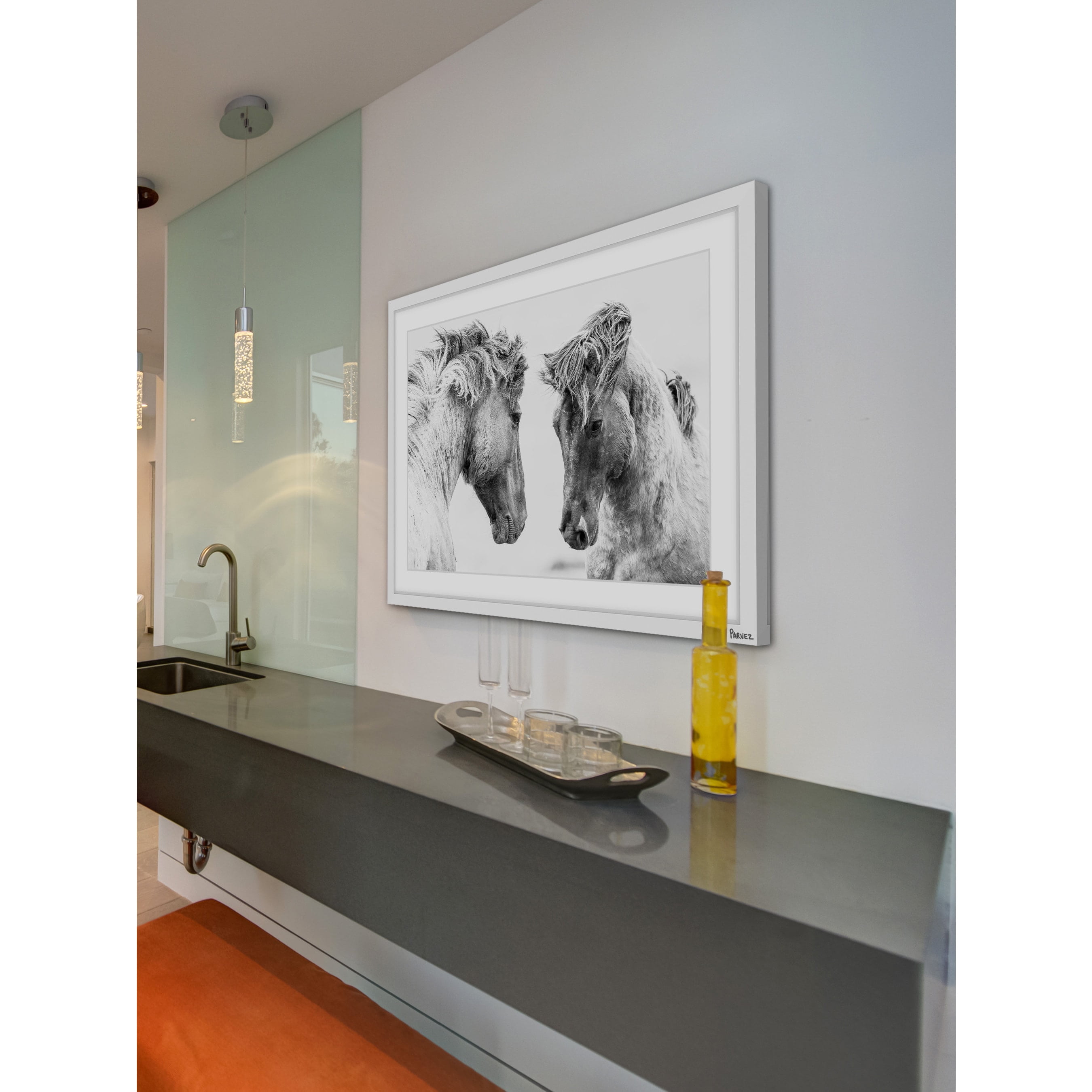 Marmont Hill Horse Pair Framed Wall Art