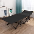 thumbnail image 3 of SLSY Camping Cot with 2" Memory Foam Mattress, Upgraded Padded Folding Cot Bed with Carry Bag, Portable Sleeping Cot for Camping, Travel, Beach & Hiking, 3 of 11