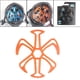 thumbnail image 4 of Forro interior acolchado para casco, alfombrilla de masaje de silicona, apto para casco de bicicleta de adulto. Naranja, 4 of 9
