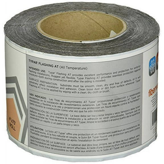 Typar Self-Adhering AT All Temperature Door and Window Flashing Tape - 4"x75' Roll